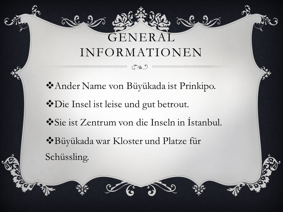 General informationen