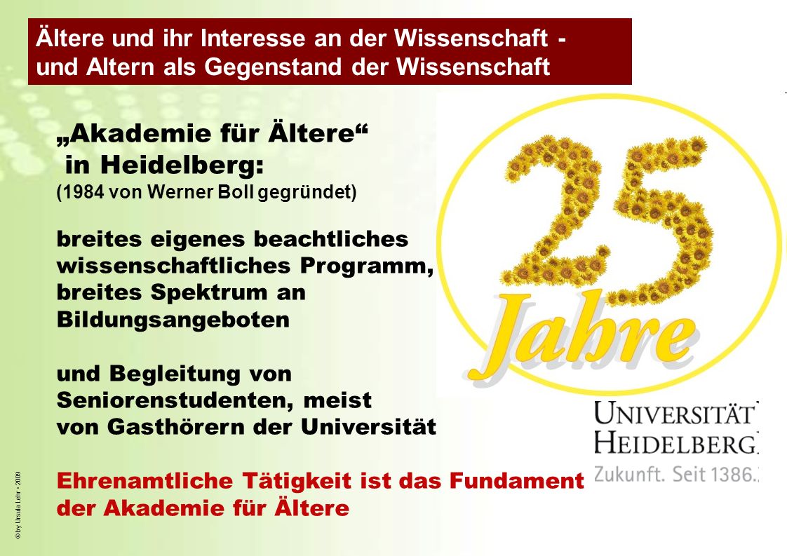 „Akademie für Ältere in Heidelberg: