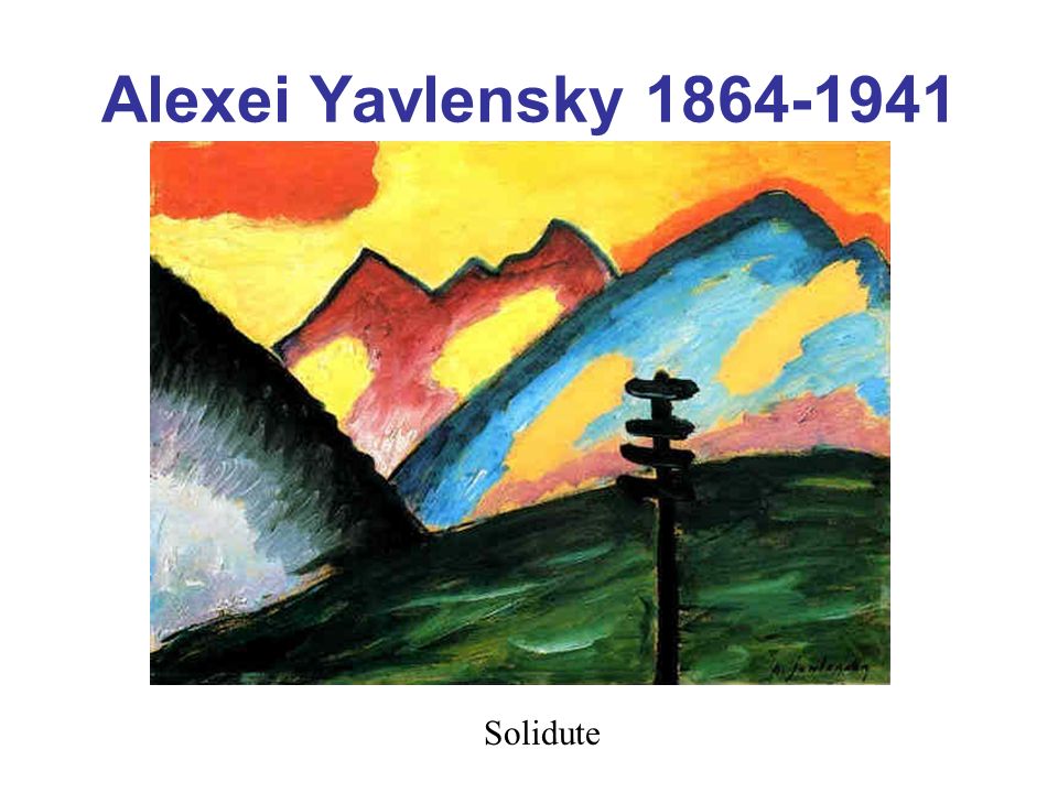 Alexei Yavlensky Solidute