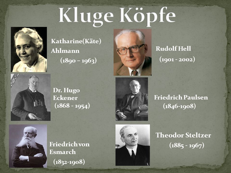 Kluge Köpfe Theodor Steltzer Katharine(Käte) Ahlmann (1890 – 1963)