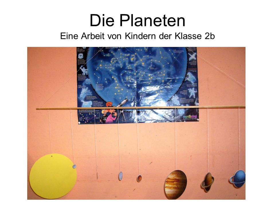 Die Planeten Eine Arbeit von Kindern der Klasse 2b