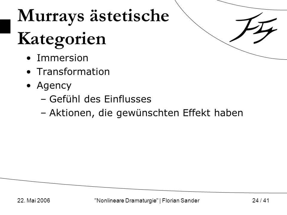 Murrays ästetische Kategorien
