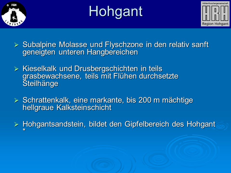 Hohgant Subalpine Molasse und Flyschzone in den relativ sanft geneigten unteren Hangbereichen.