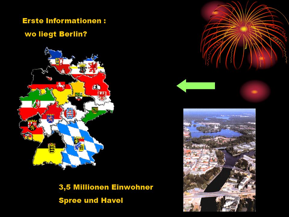 Erste Informationen : wo liegt Berlin 3,5 Millionen Einwohner Spree und Havel