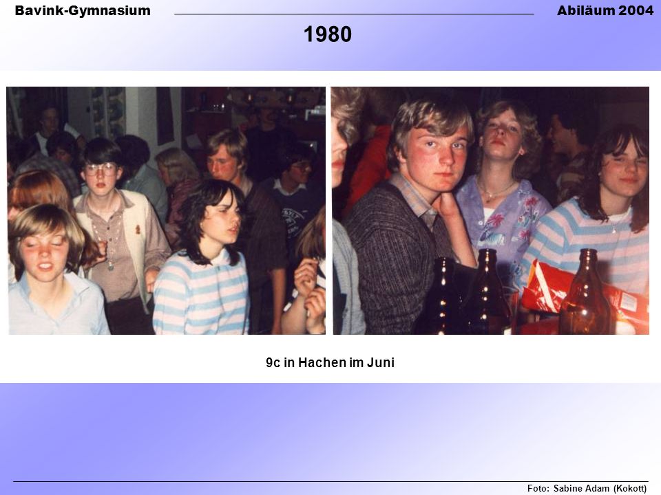 1980 9c in Hachen im Juni Foto: Sabine Adam (Kokott)