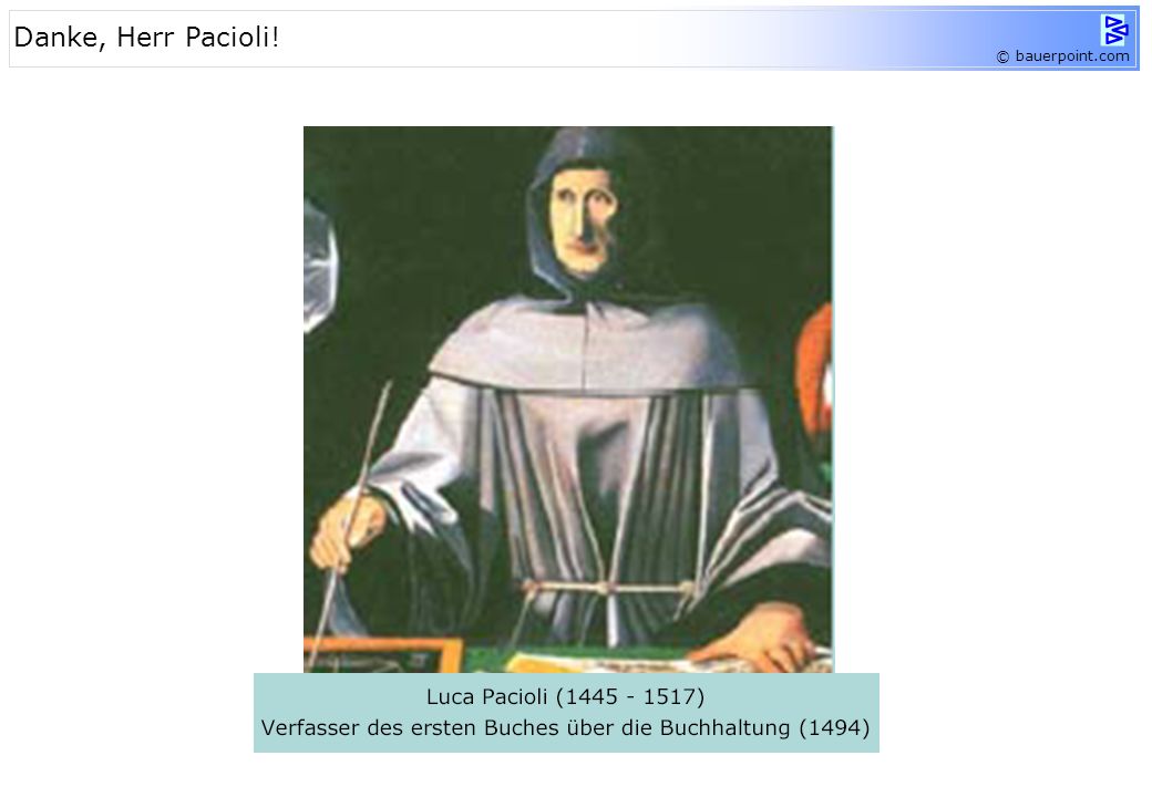 Danke, Herr Pacioli!