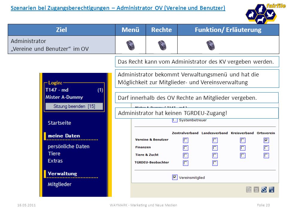 FAIRFILE - Zucht, Schau und Management für Züchter und Vereine