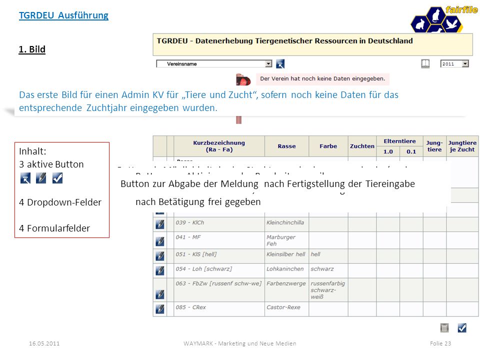FAIRFILE - Zucht, Schau und Management für Züchter und Vereine