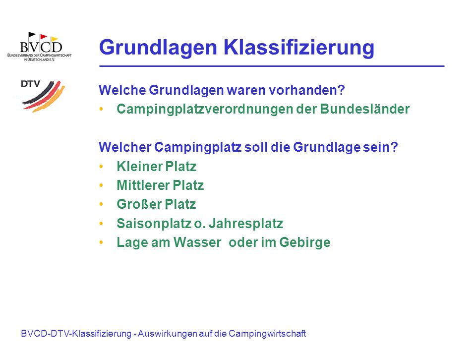 Grundlagen Klassifizierung