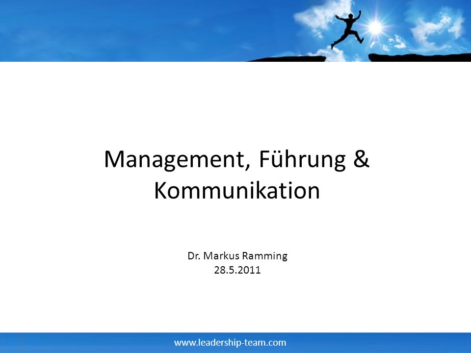 Management, Führung & Kommunikation