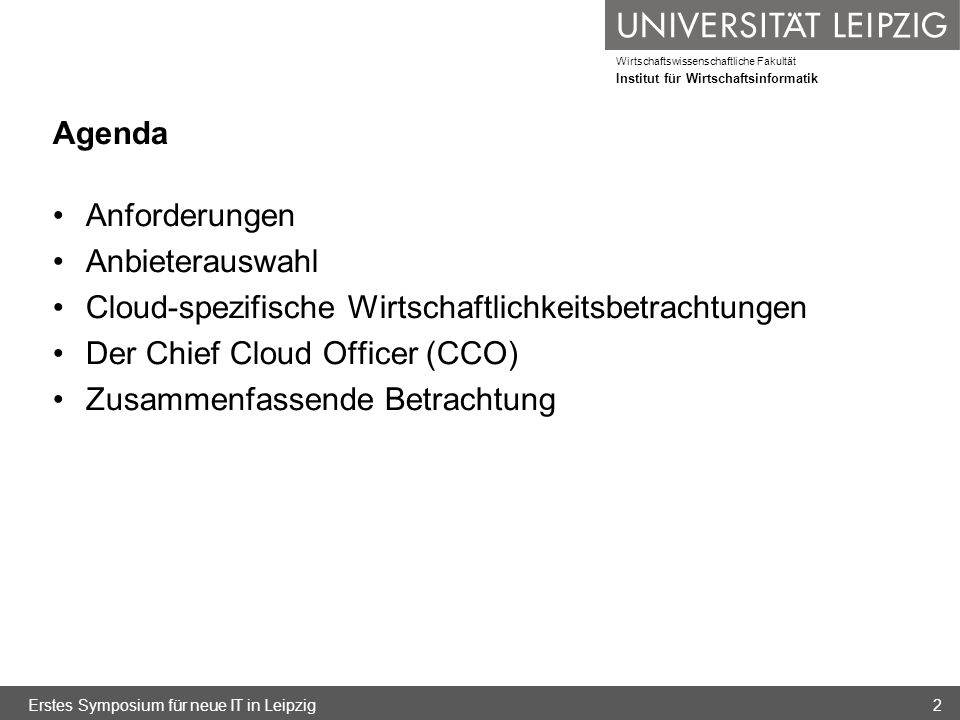 Cloud-spezifische Wirtschaftlichkeitsbetrachtungen