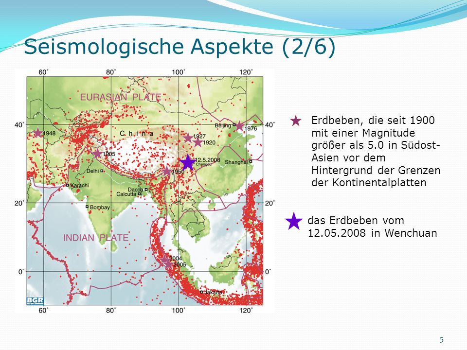 Seismologische Aspekte (2/6)