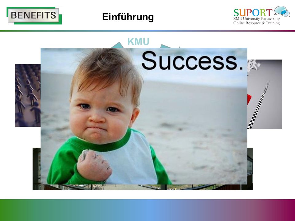 Einführung KMU. F&E. KMU -> Menschen mit Ideen, die sich von anderen abheben und mit ihrer Arbeit außergewöhnliche Leistungen vollbringen.