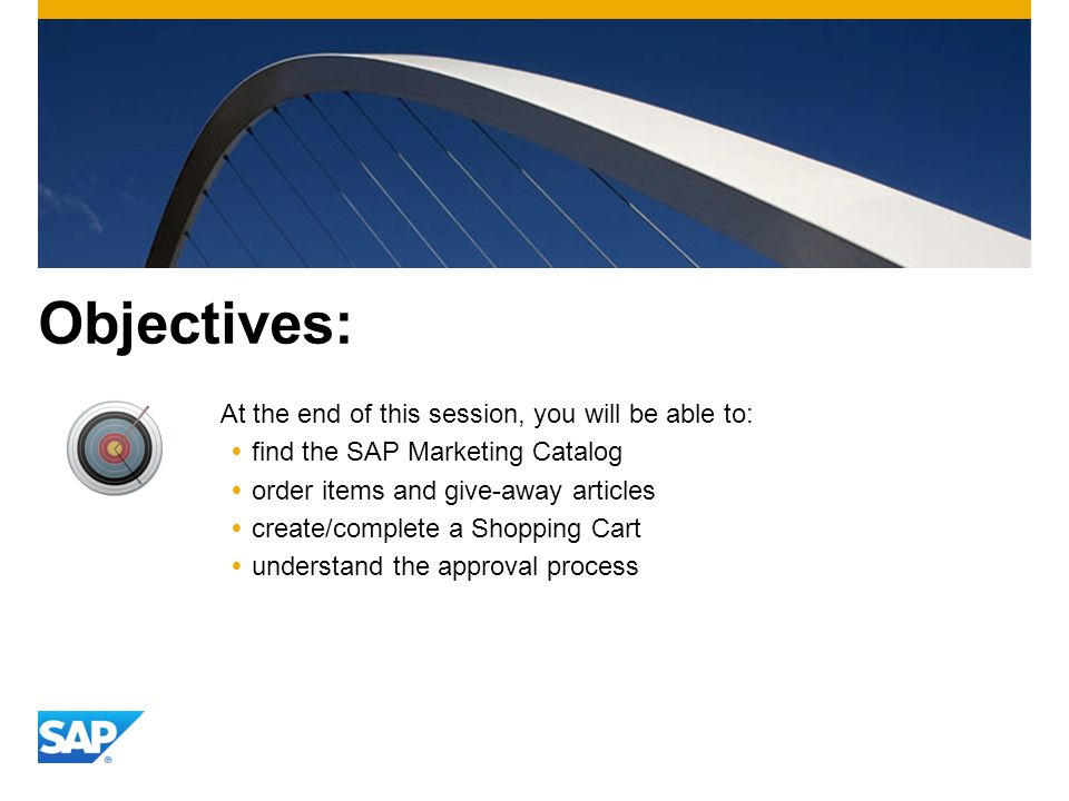 Objectives: At the end of this session, you will be able to: