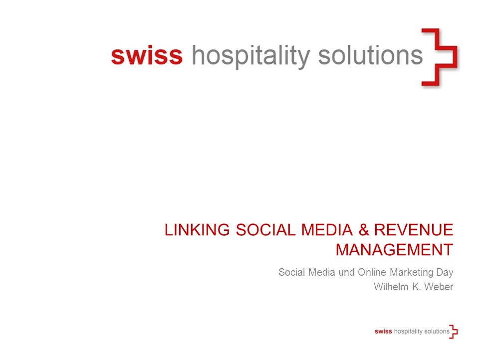 Linking Social Media & Revenue Management