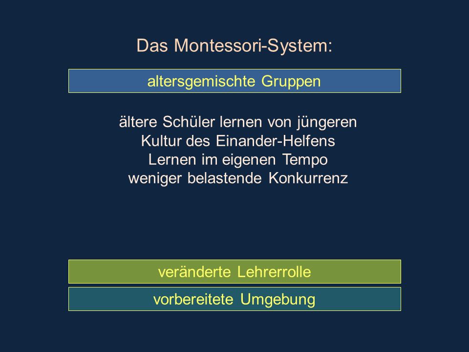 Das Montessori-System: