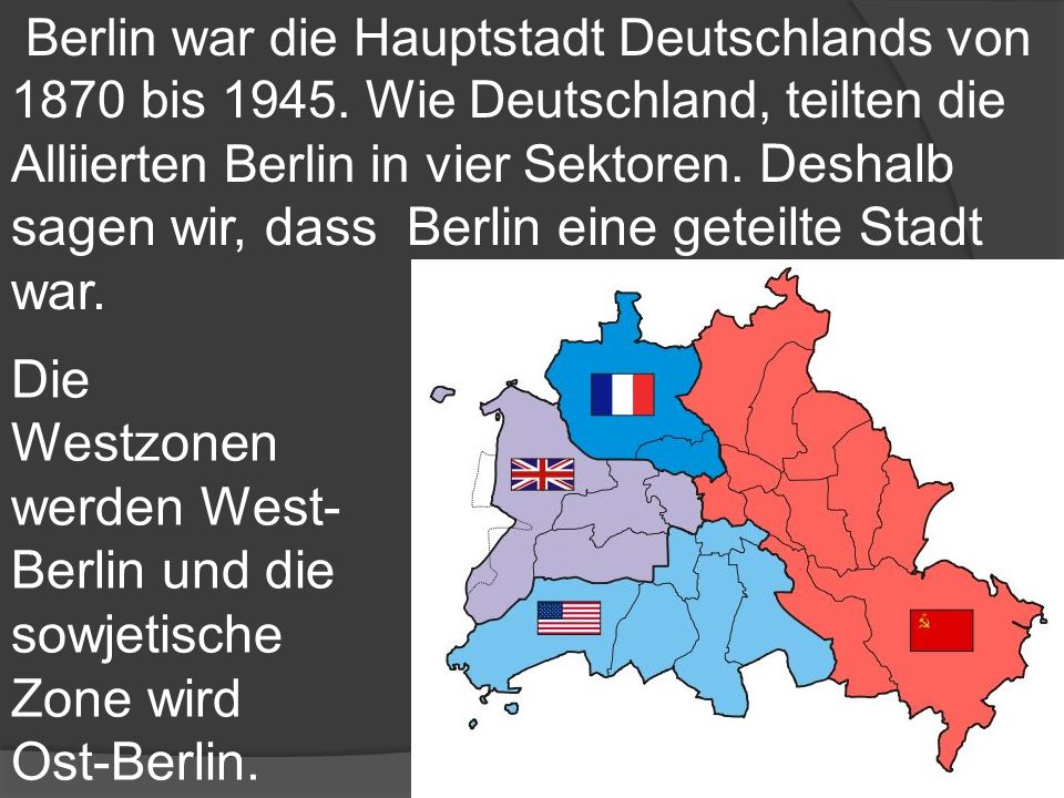 Berlin war die Hauptstadt Deutschlands von 1870 bis 1945