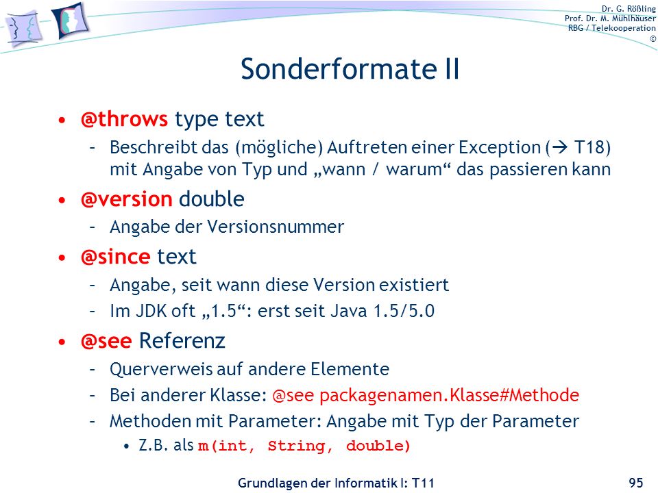 Sonderformate type  text