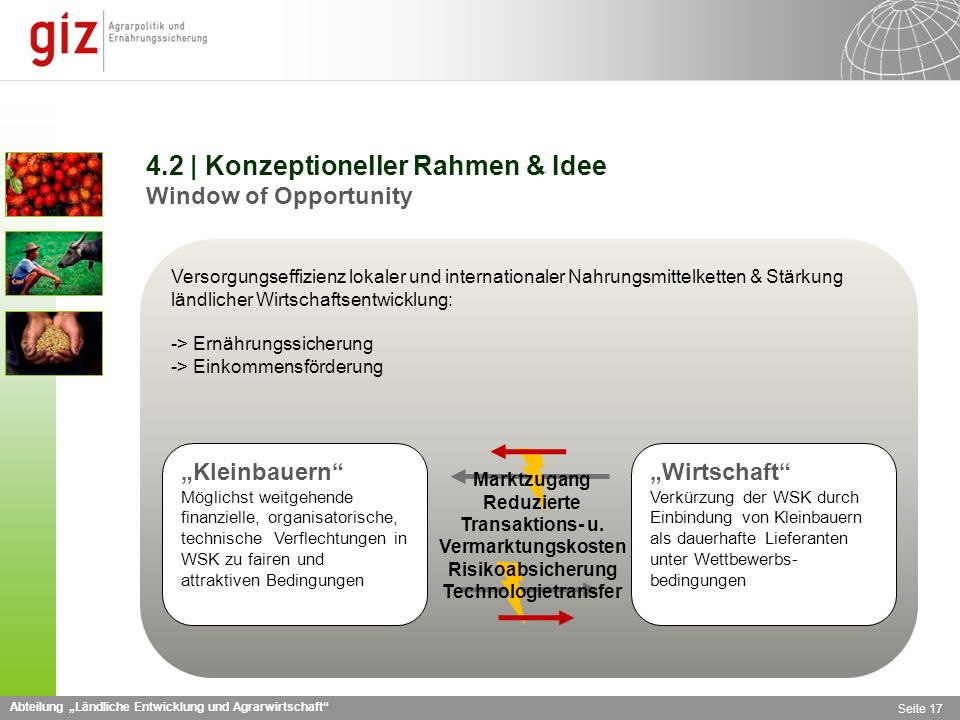 4.2 | Konzeptioneller Rahmen & Idee Window of Opportunity