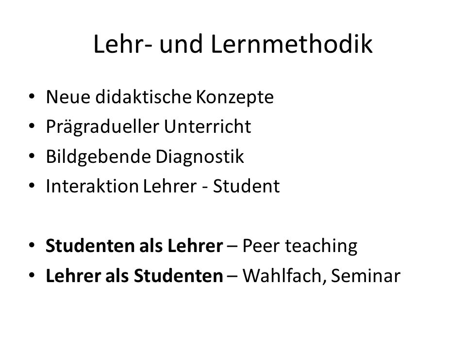 Lehr- und Lernmethodik