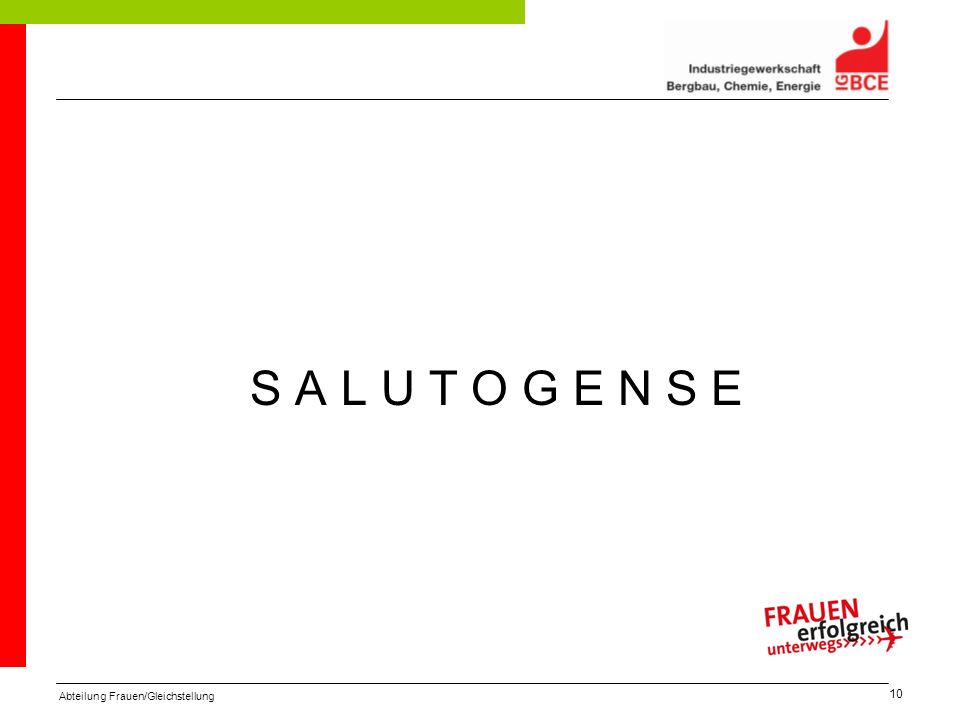 S A L U T O G E N S E