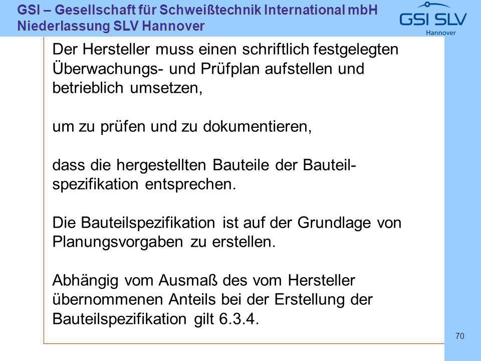 Der Hersteller muss einen schriftlich festgelegten Überwachungs- und Prüfplan aufstellen und betrieblich umsetzen,