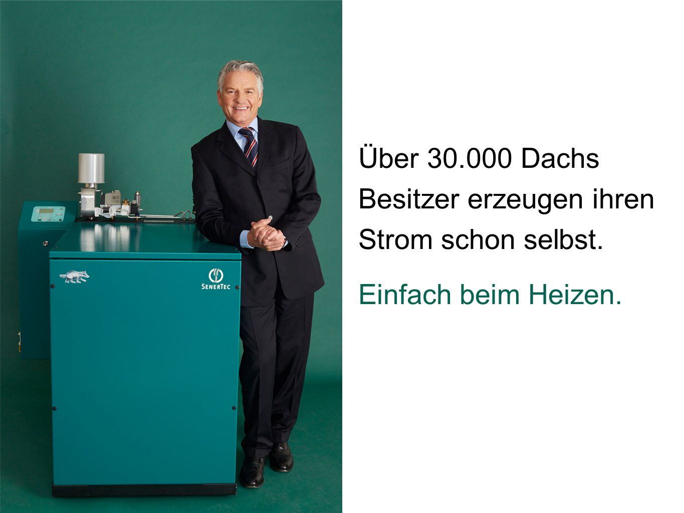 Über Dachs Besitzer erzeugen ihren Strom schon selbst. Einfach beim Heizen.