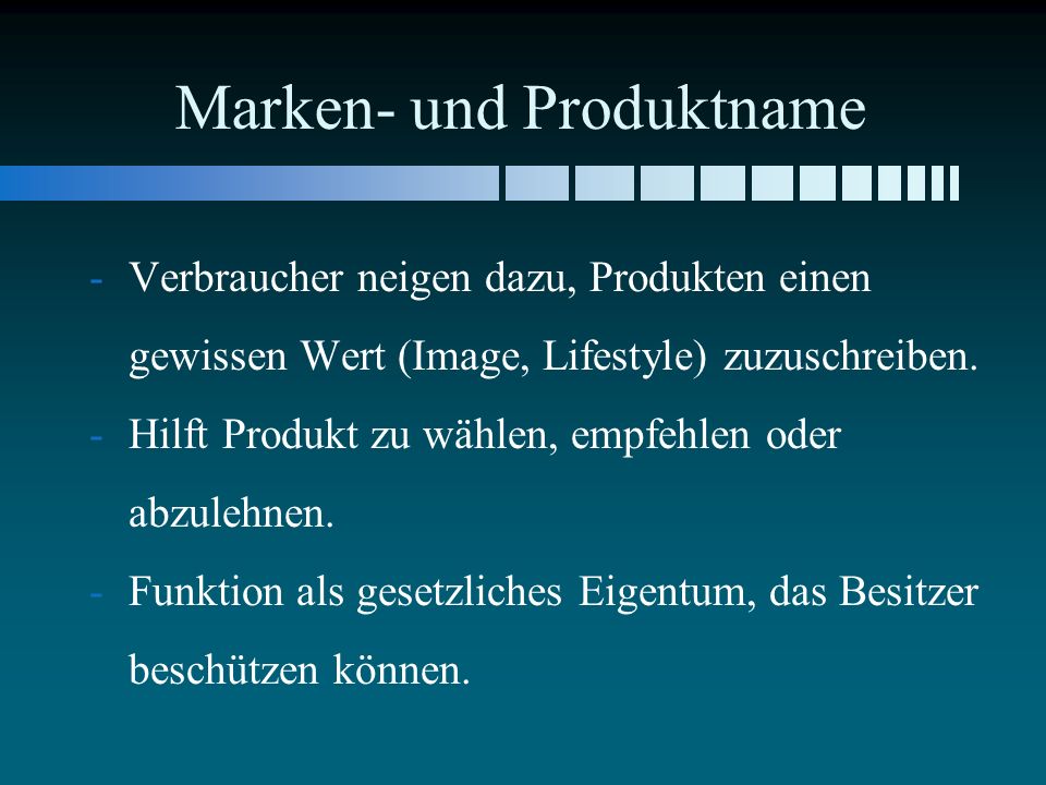 Marken- und Produktname