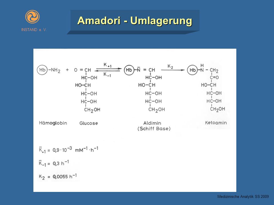 INSTAND e. V. Amadori - Umlagerung Medizinische Analytik SS 2009