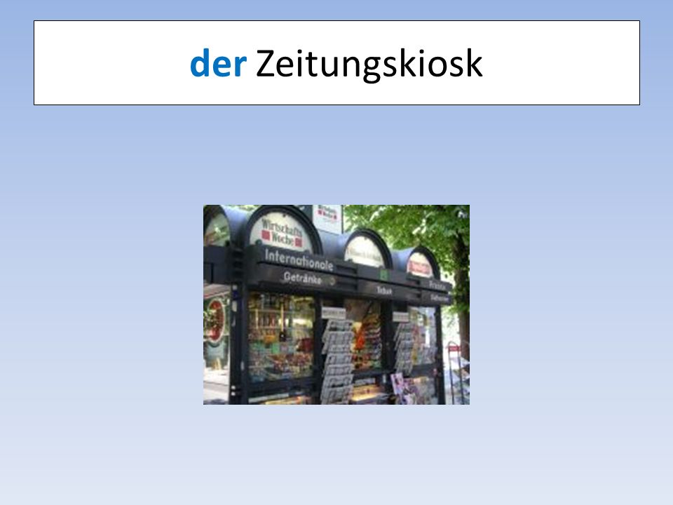 der Zeitungskiosk