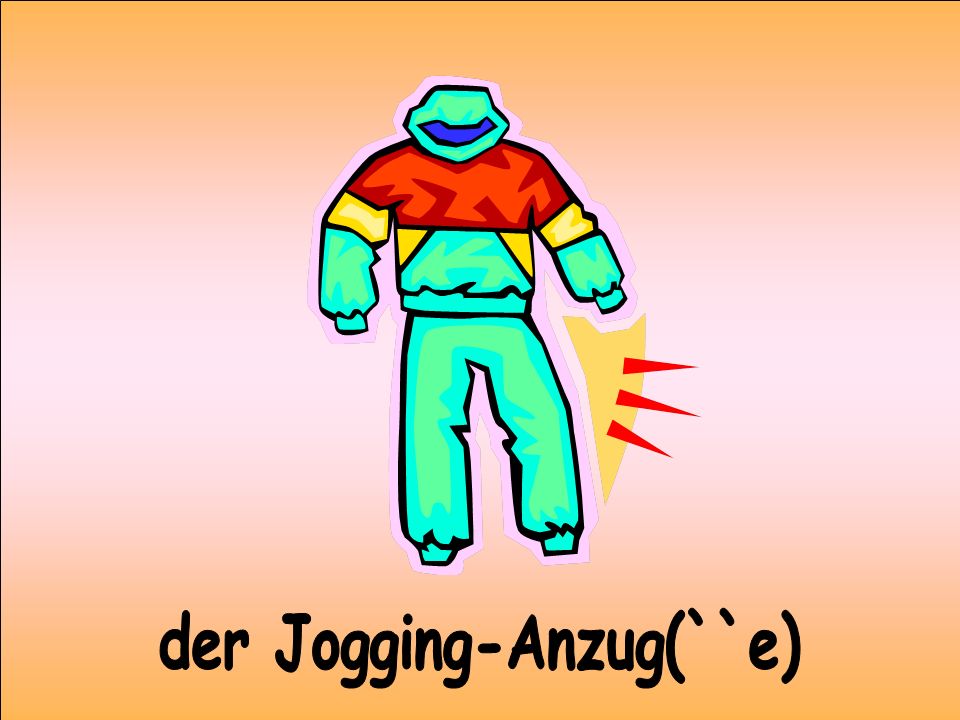 der Jogging-Anzug(``e)
