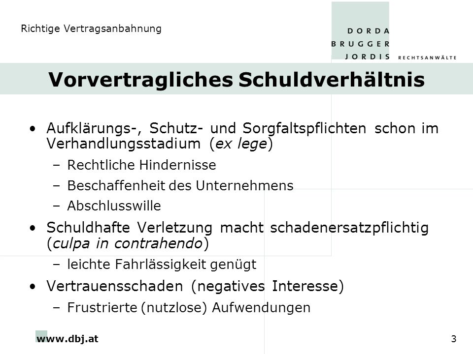 Vorvertragliches Schuldverhältnis