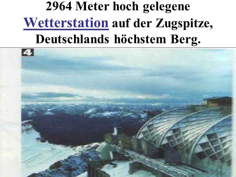 2964 Meter hoch gelegene Wetterstation auf der Zugspitze, Deutschlands höchstem Berg.