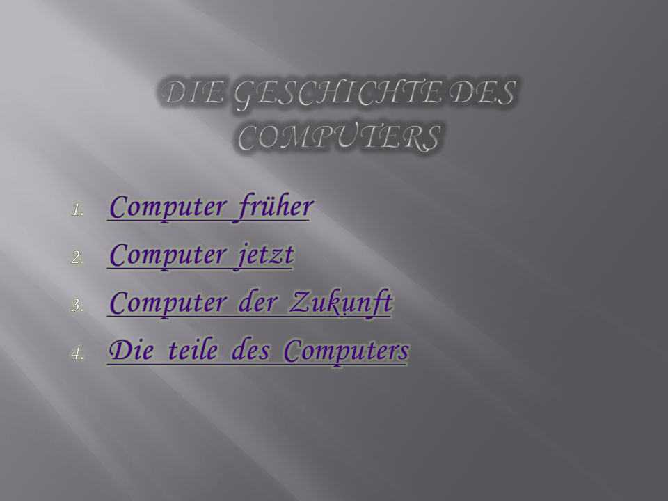 Die Geschichte des Computers