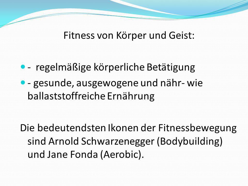 Fitness von Körper und Geist: