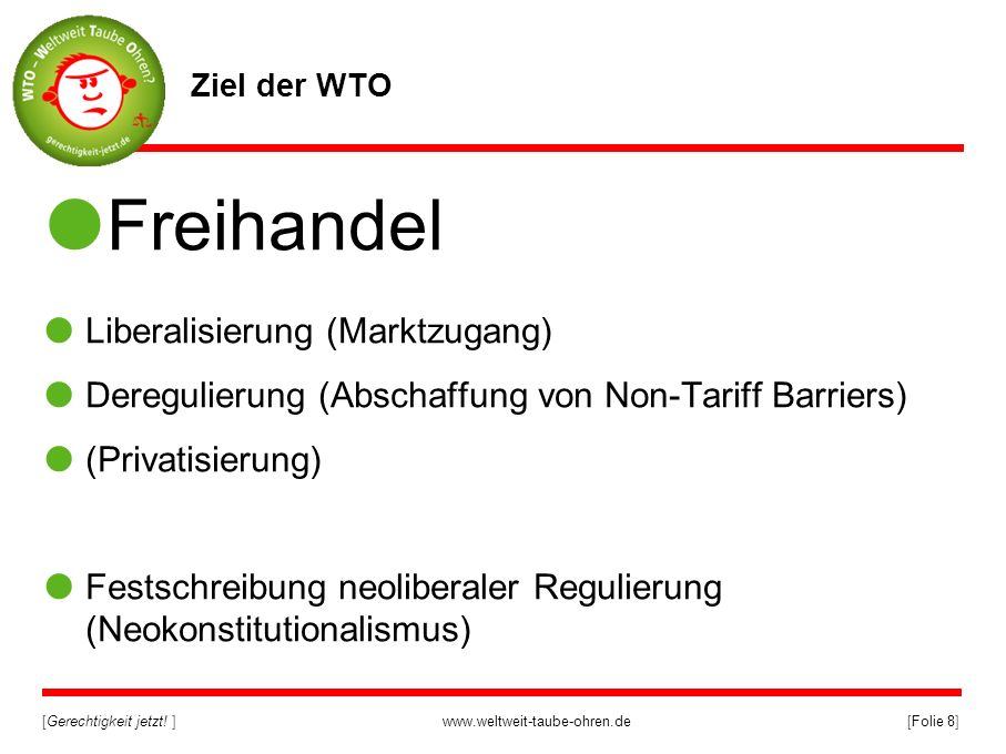 Freihandel Liberalisierung (Marktzugang)