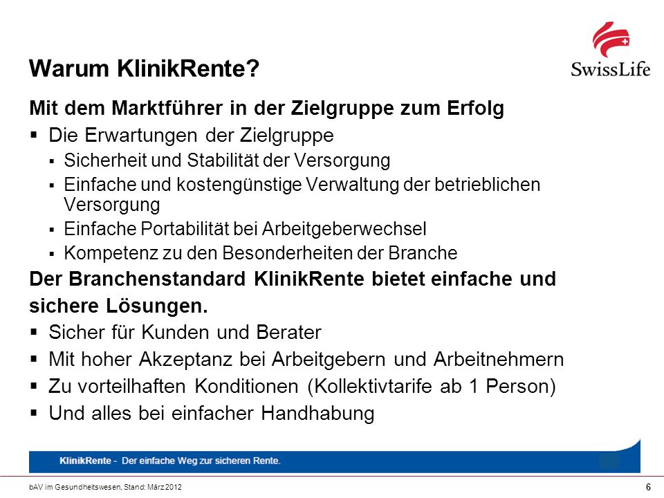 Warum KlinikRente Mit dem Marktführer in der Zielgruppe zum Erfolg
