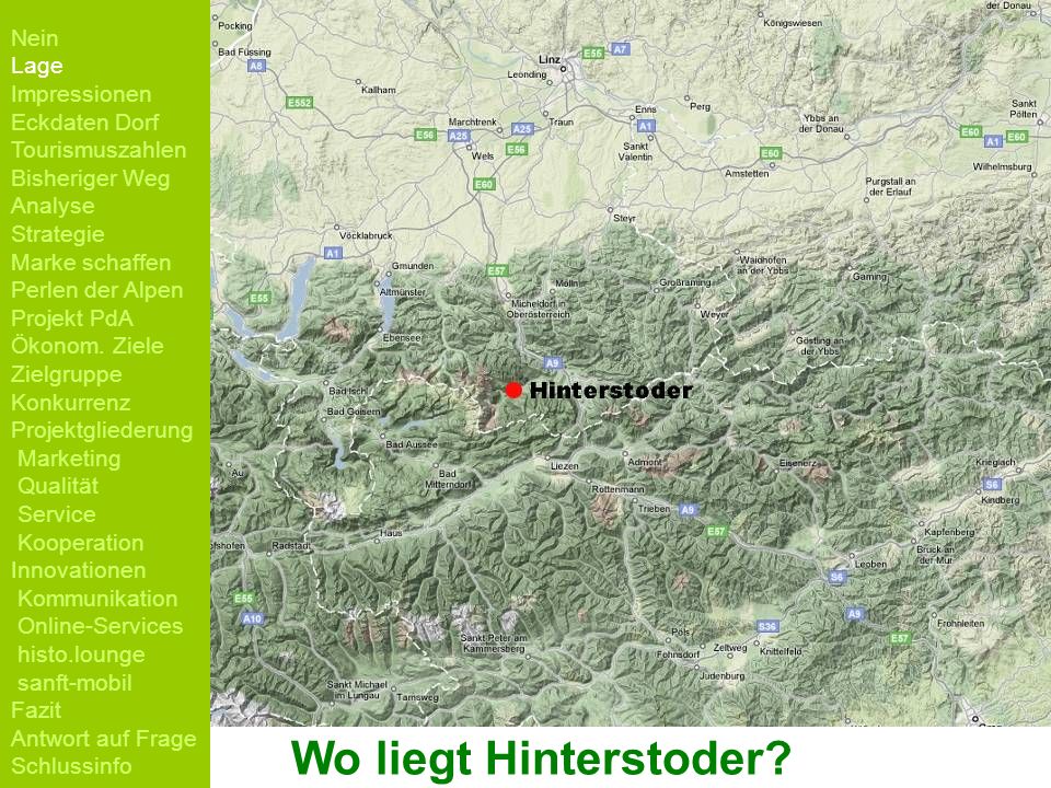 Lage von Hinterstoder Wo liegt Hinterstoder Nein Lage Impressionen