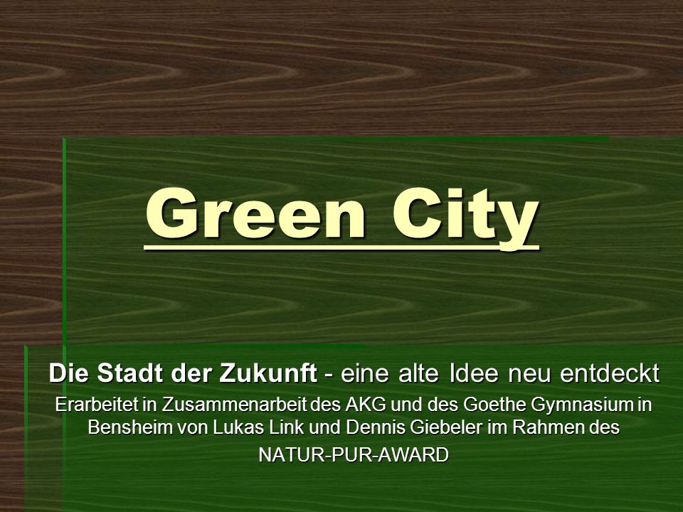 Die Stadt der Zukunft - eine alte Idee neu entdeckt