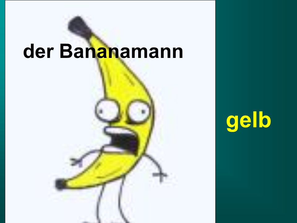 der Bananamann gelb