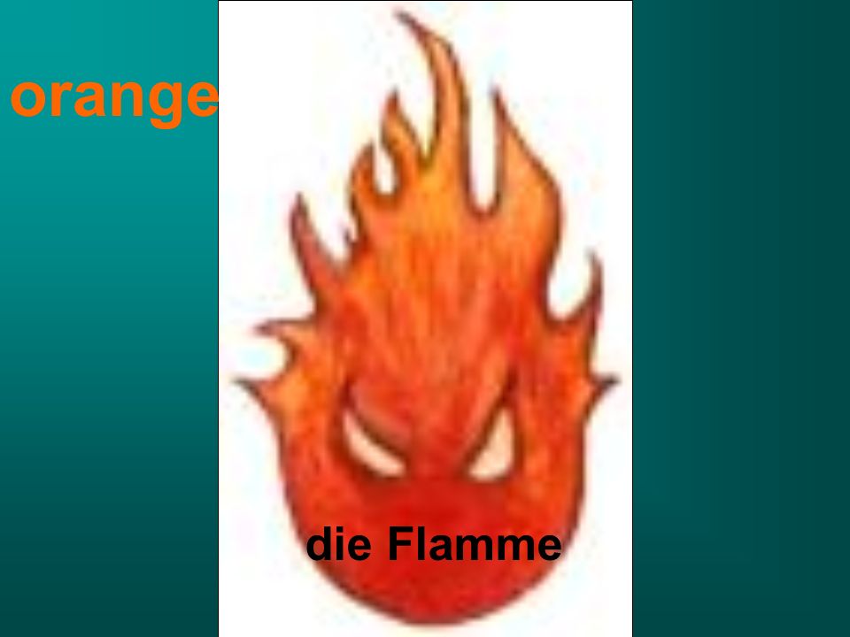 die Flamme orange