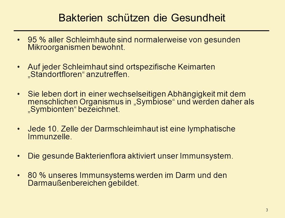 Bakterien schützen die Gesundheit