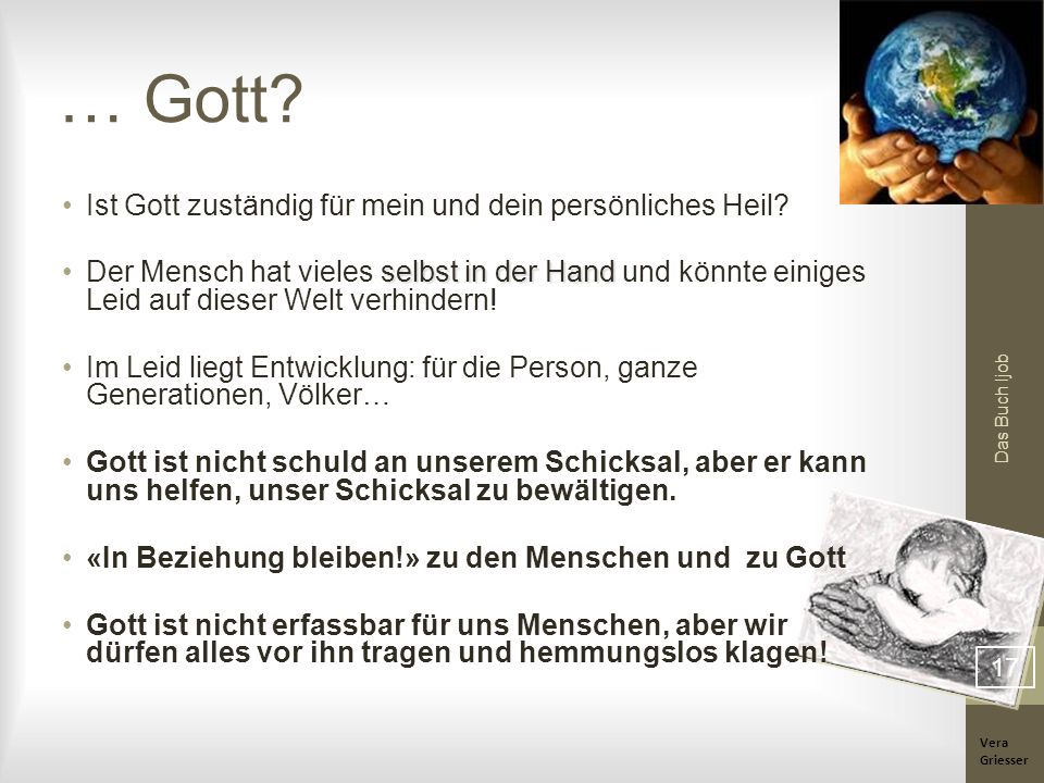 … Gott Ist Gott zuständig für mein und dein persönliches Heil