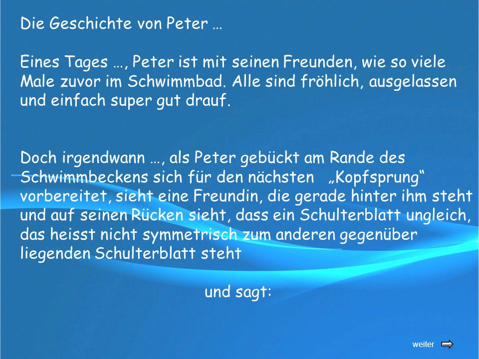 Die Geschichte von Peter …