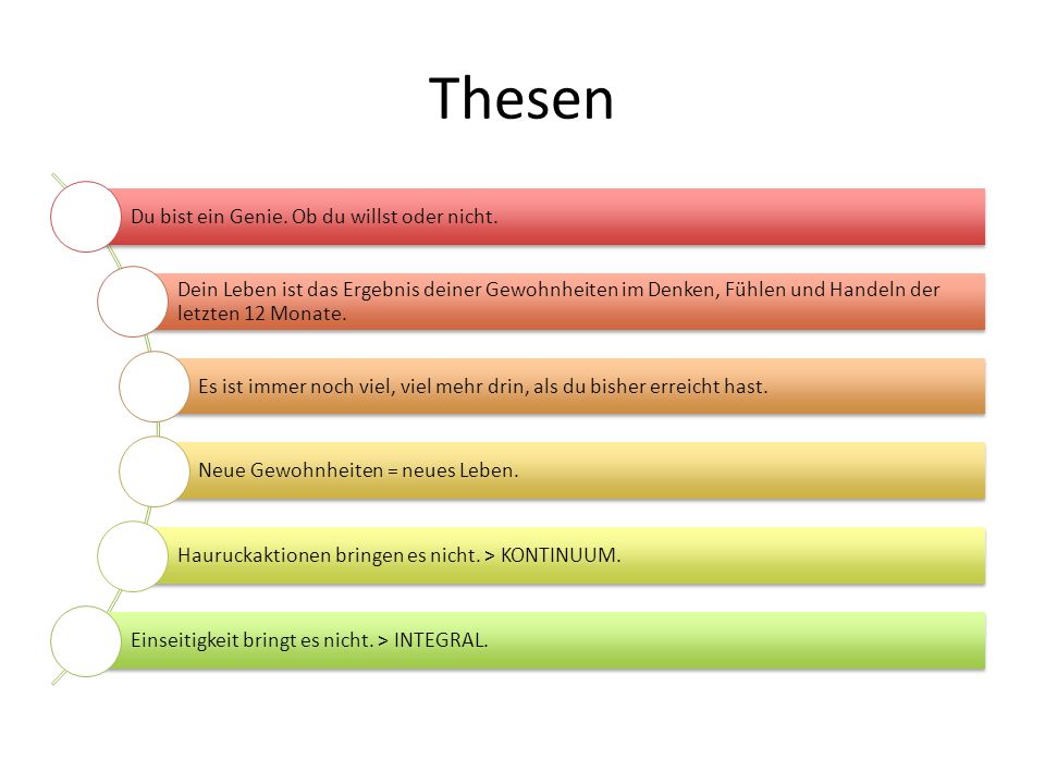 Thesen Du bist ein Genie. Ob du willst oder nicht.