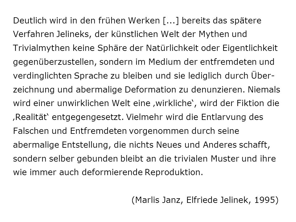 Deutlich wird in den frühen Werken [