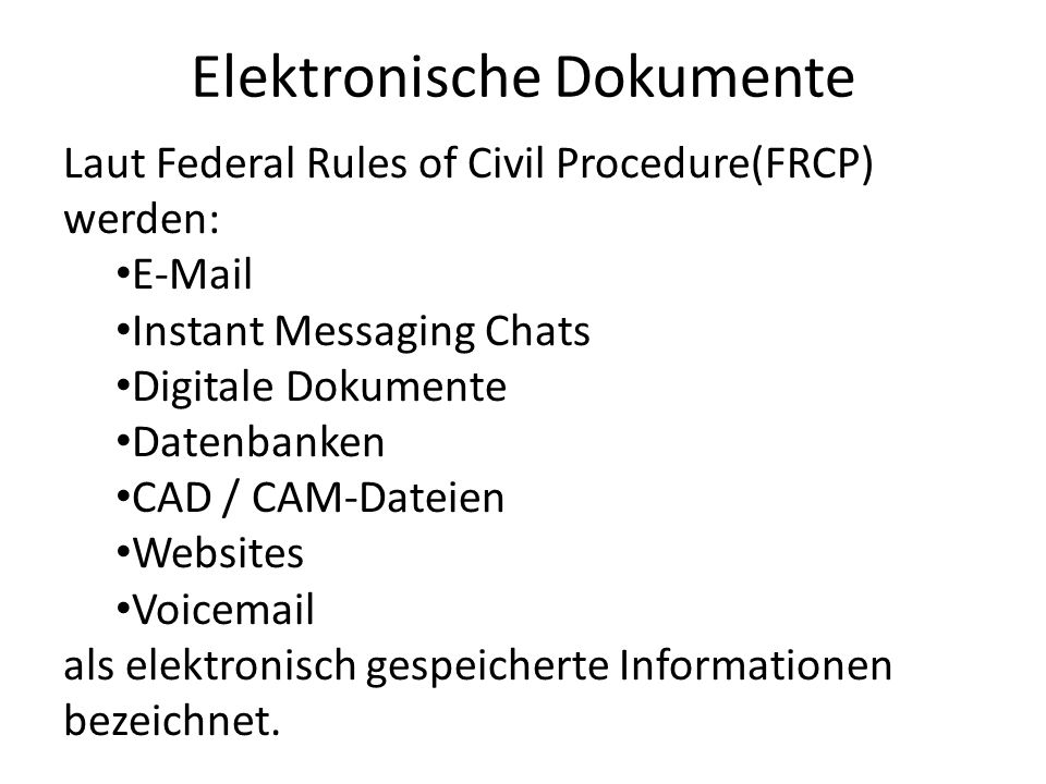Elektronische Dokumente