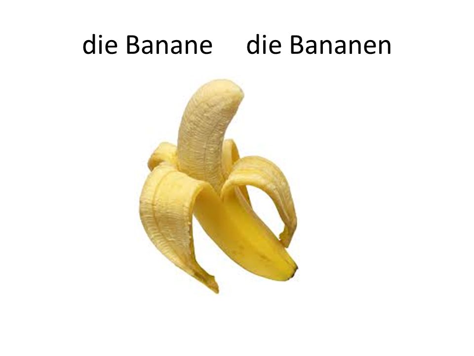 die Banane die Bananen