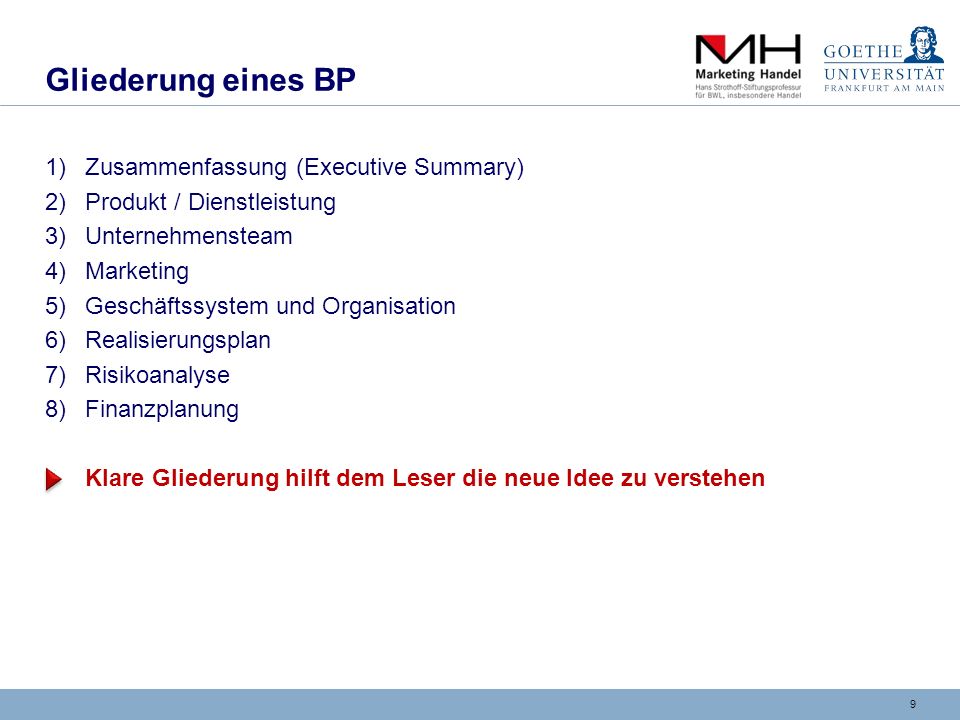 Literatur Bleiber, R. (2009): Erfolgreiche Existenzgründung: Planung, Gründung, Finanzierung , Haufe.
