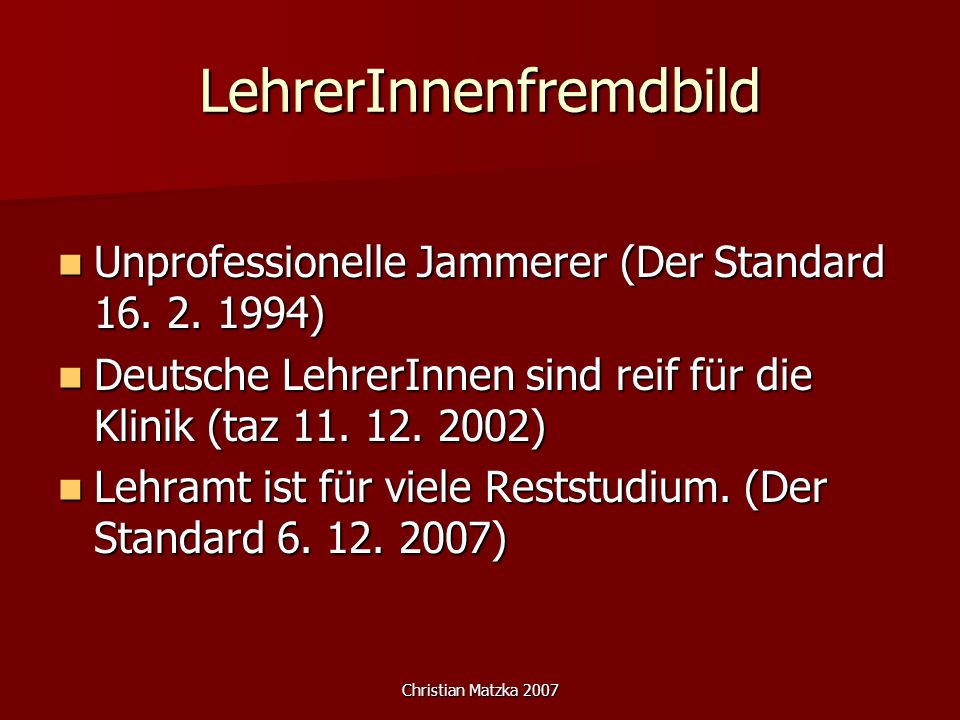 LehrerInnenfremdbild